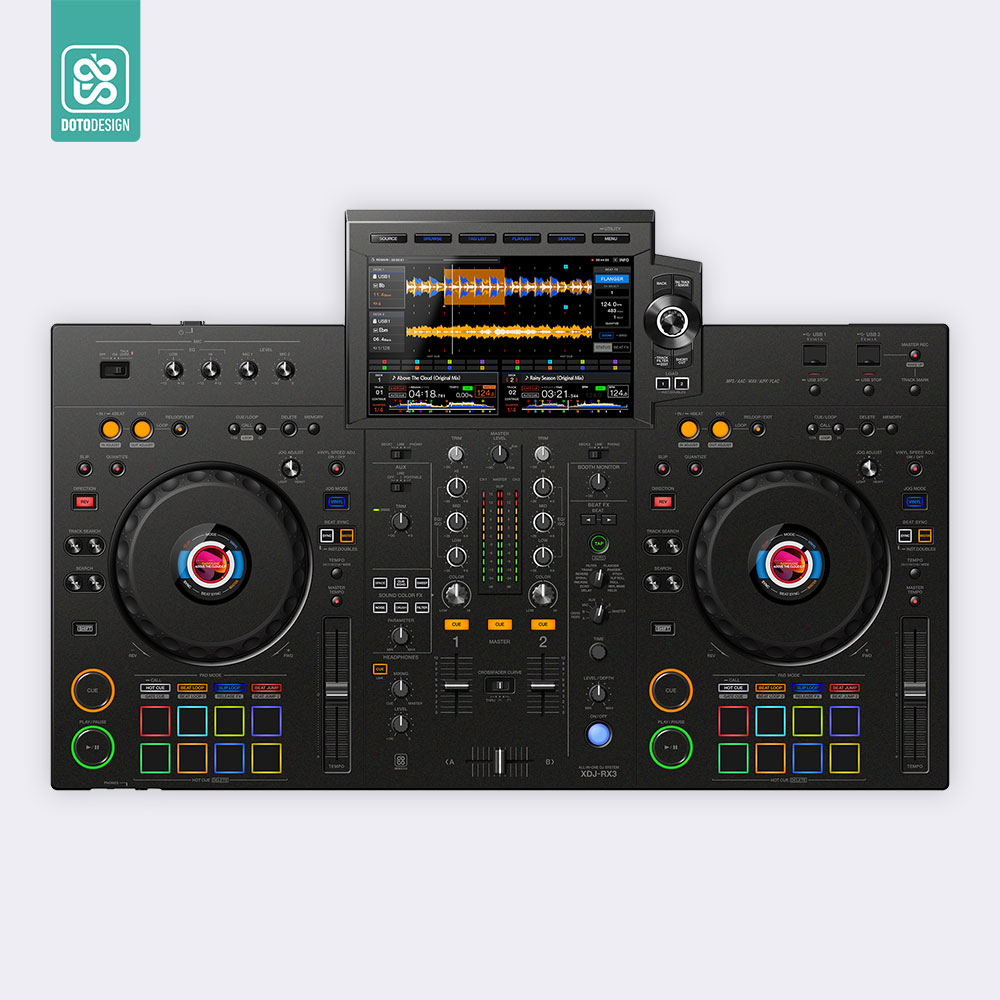 XDJ RX3 Setup Kaplama, Kumlu Siyah