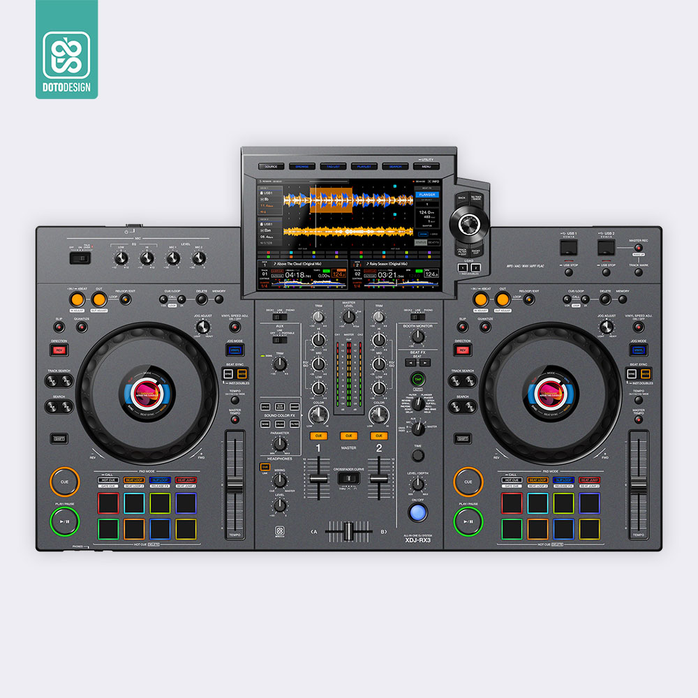 XDJ RX3 Setup Kaplama, Koyu Gri
