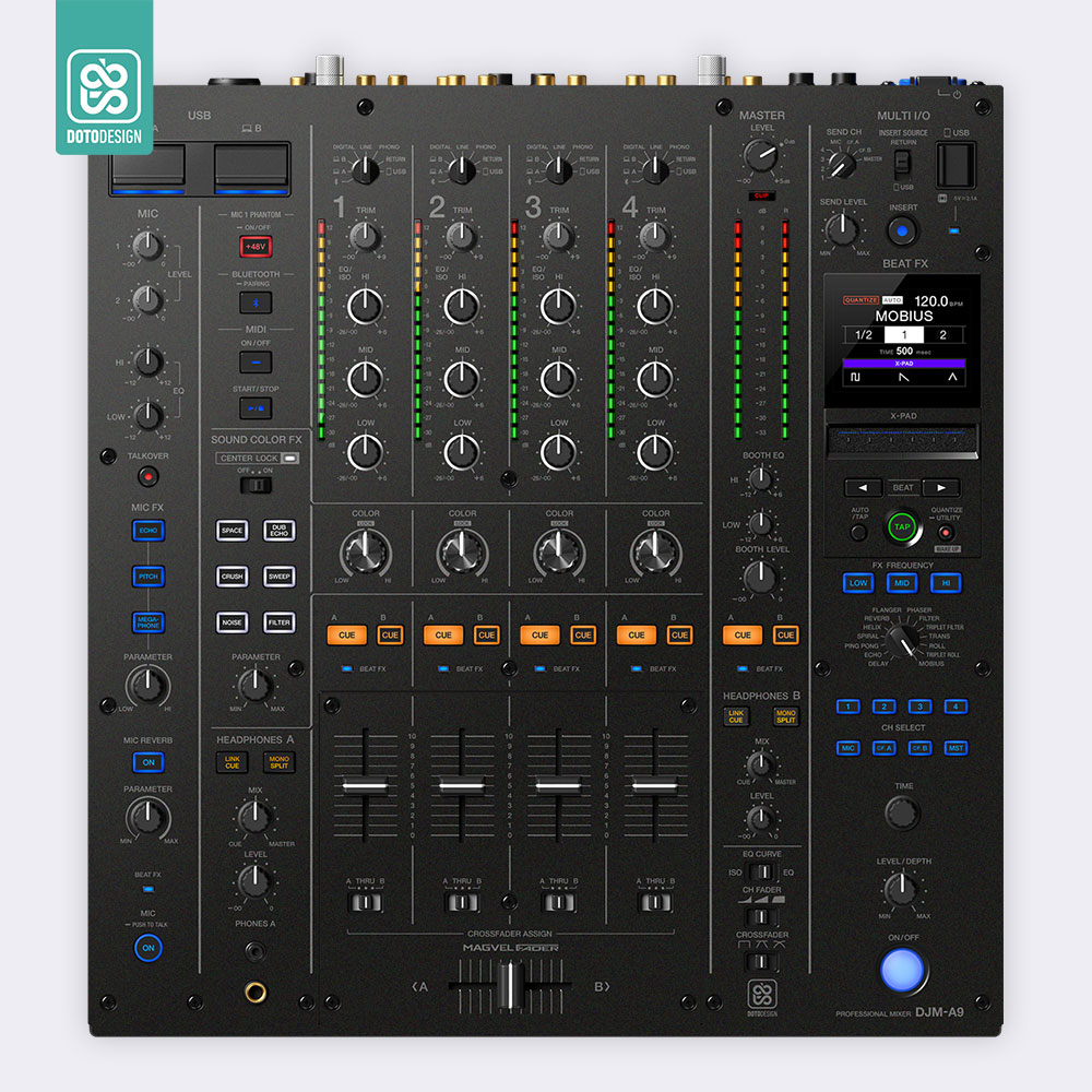DJM A9 Setup Kaplama, Kumlu Siyah
