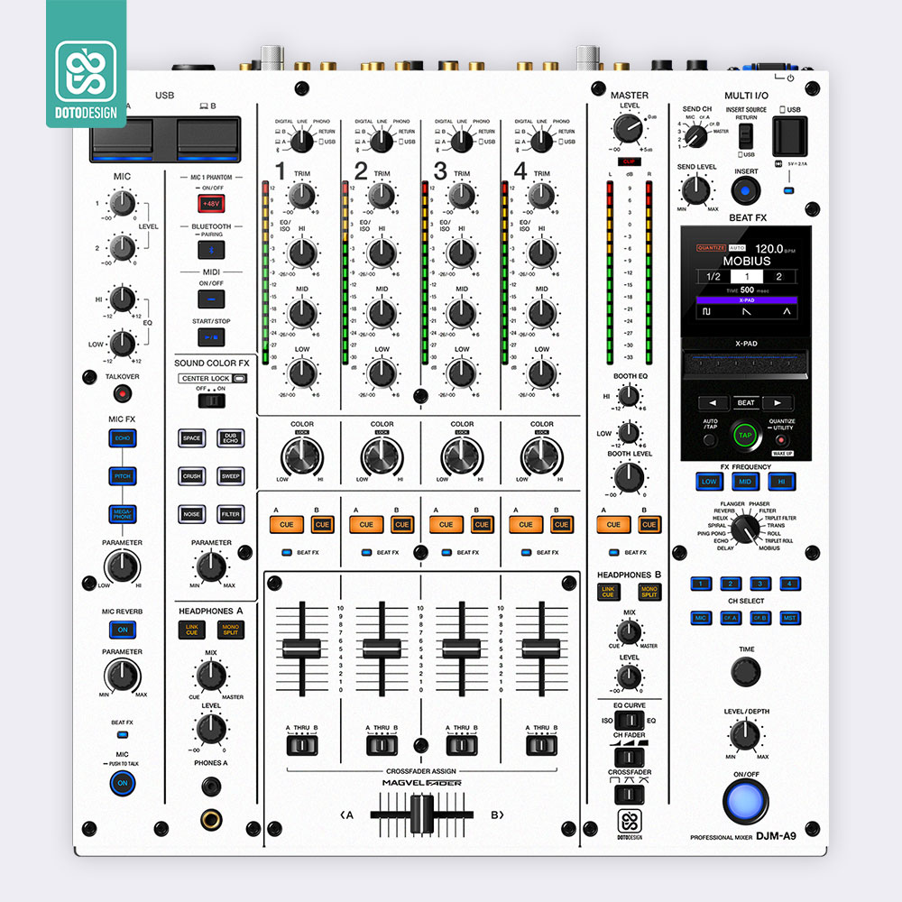 DJM A9 Setup Kaplama, Beyaz