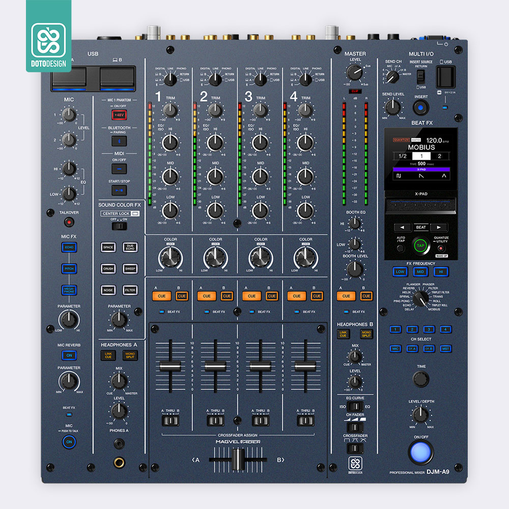 DJM A9 Setup Kaplama, Mavi