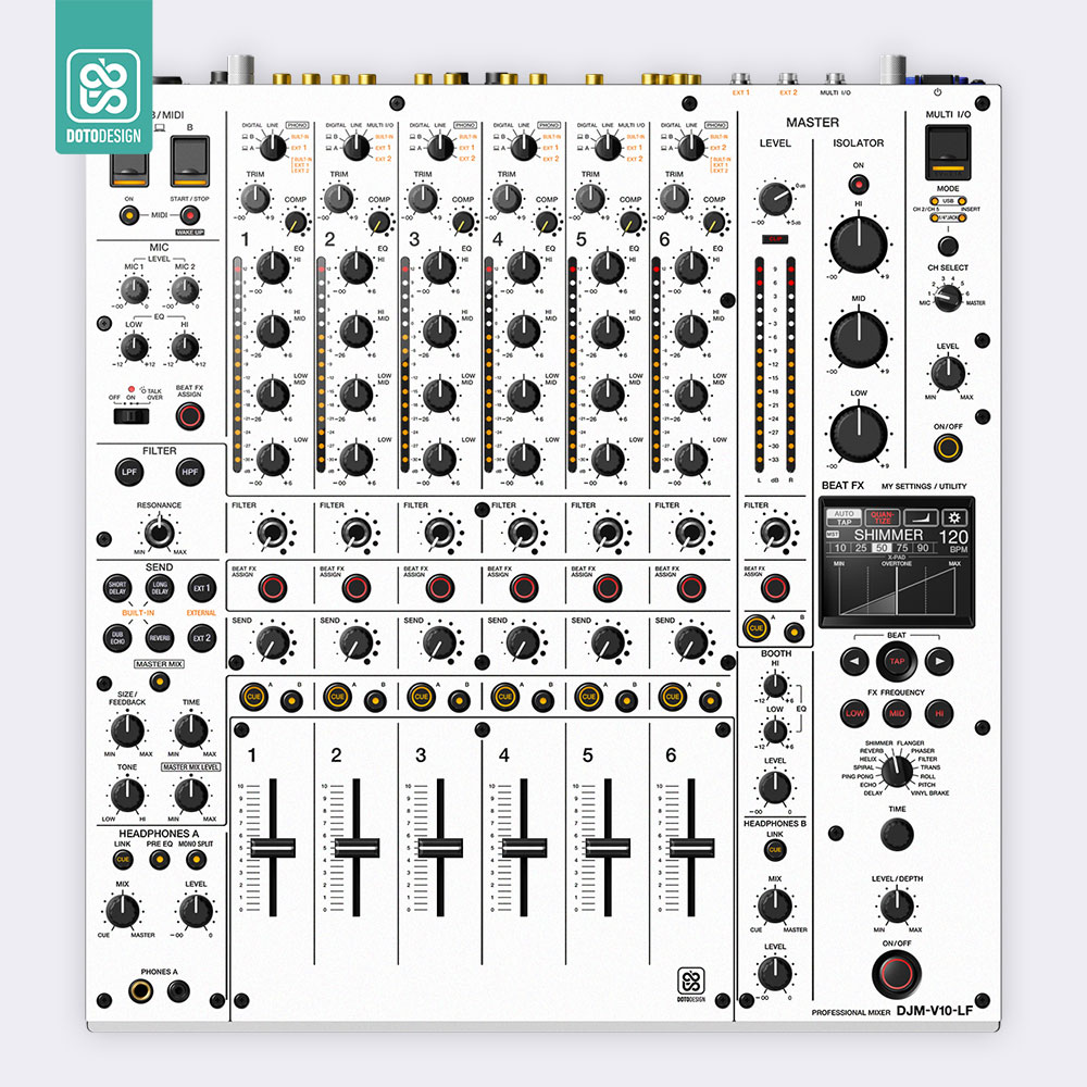 DJM V10 LF Setup Kaplama, Beyaz