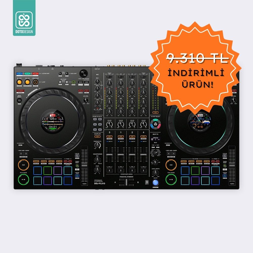 DDJ FLX10 Setup Kaplama, Siyah